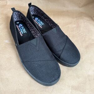 Bobs From Sketchers Black Memory Foam Slip On Shoes. Size 11